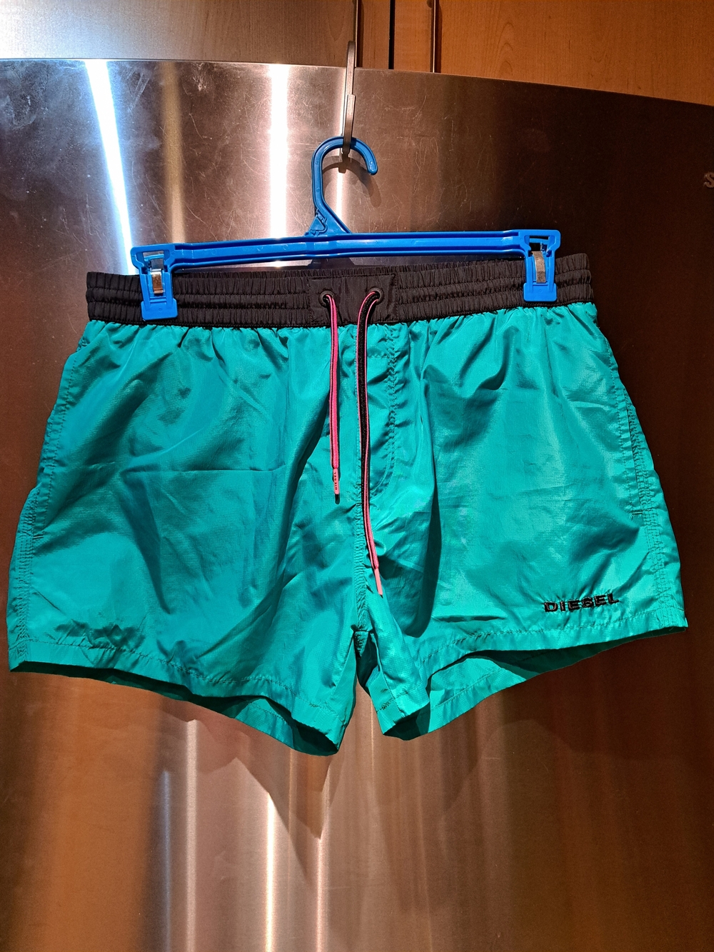Diesel Teal Swim Shorts with Black Waistband